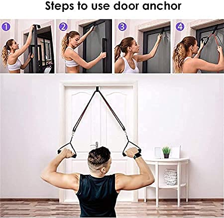 Exercise Bands Resistance Bands Set Workingout Door Fitness Gym Resistance Bands Kit for Men Women