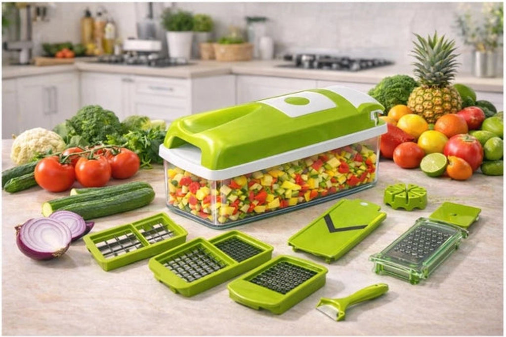 Tredymyn 12-in-1 Vegetable Chopper with vegetables